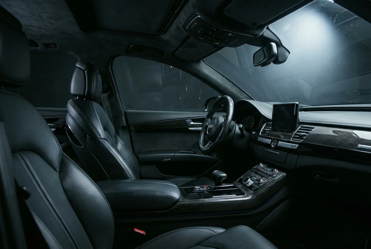 Premium interior cleaning of a vehicle